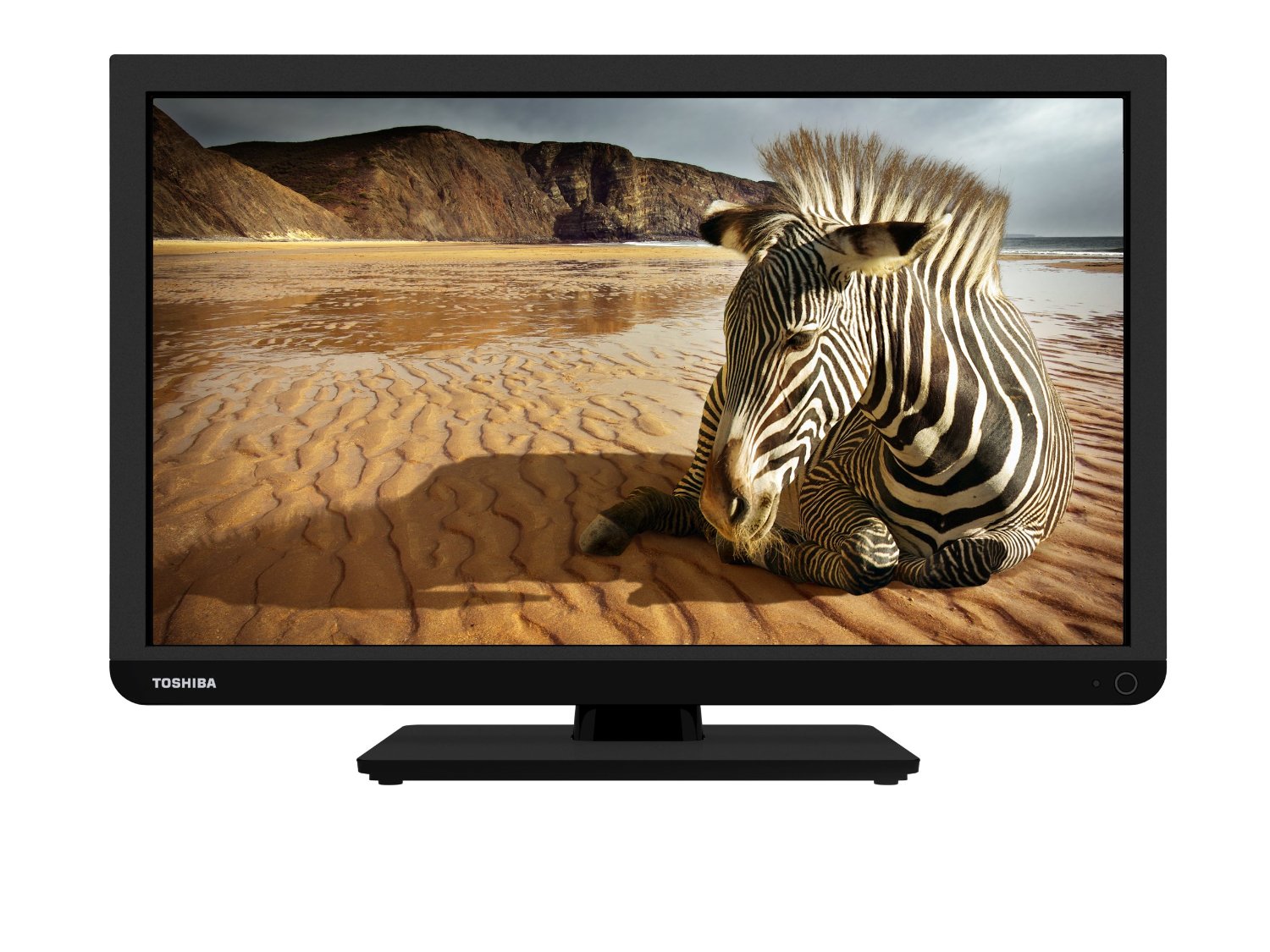 Toshiba 24W1333B 24-inch 720p HD ready Widescreen LED TV - Built-in Freeview