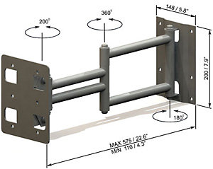 Raw International LSA1 Double Swing Adaptor 24 - 32 Inch Televisions Preview
