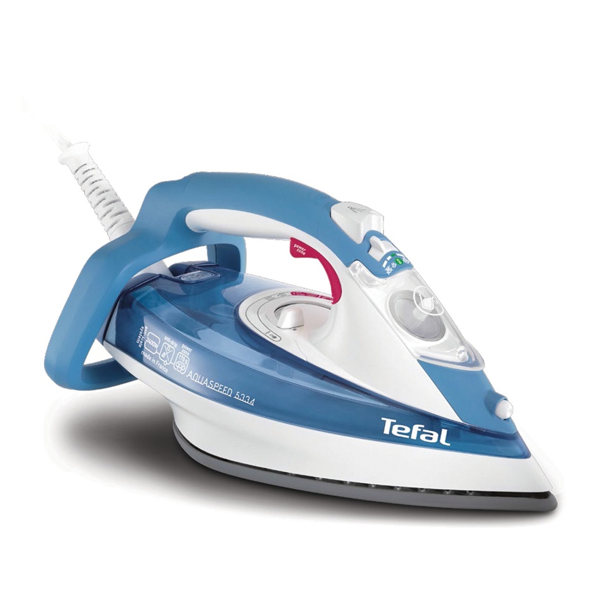 Tefal FV5334 Aquaspeed Steam Iron Durilium Technology Soleplate 2400W