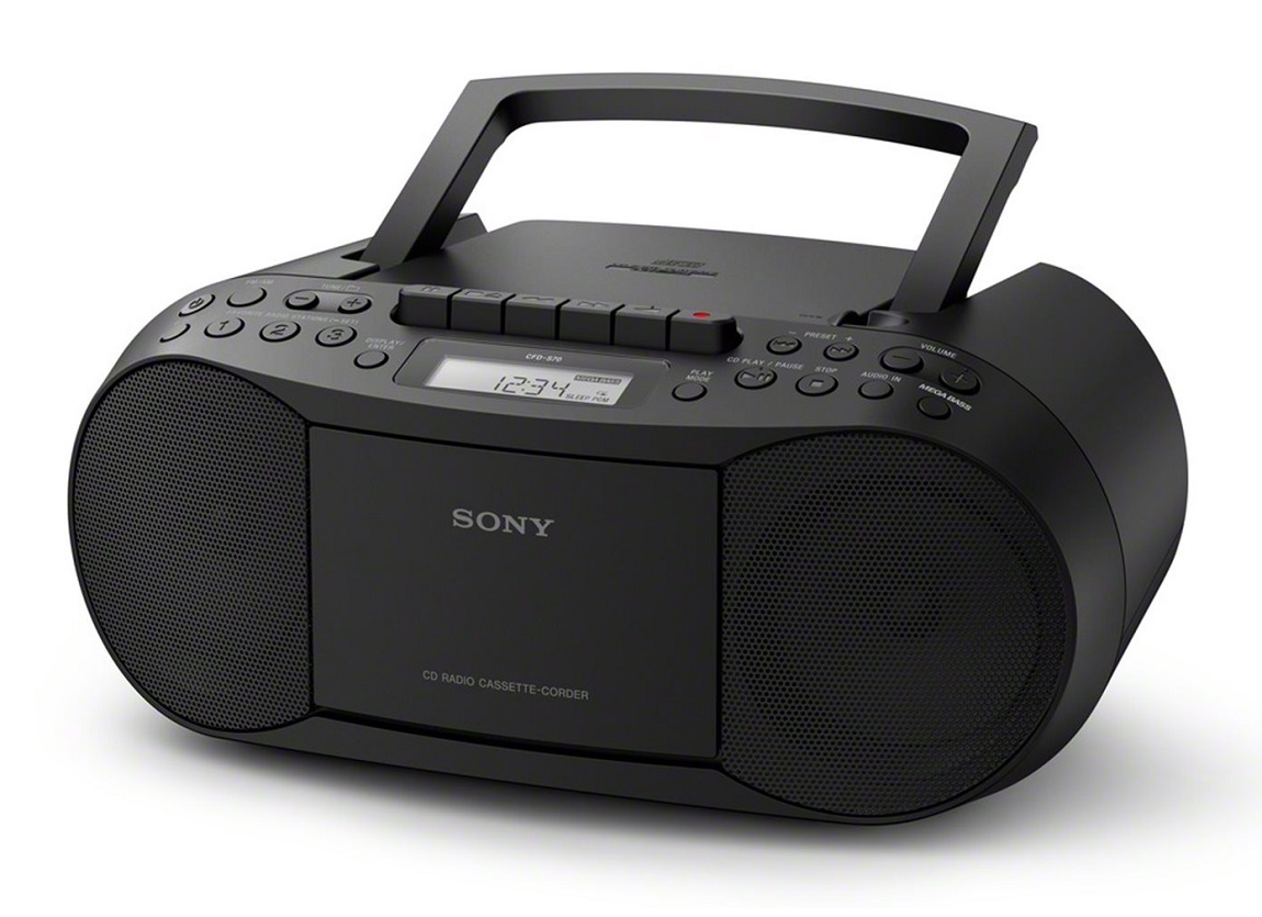 Sony Cfd S70 Classic Boombox Built In Cd Cassette Player Am Fm Radio Black Ebay 