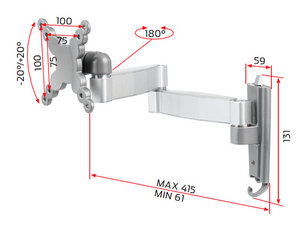 Raw International 15" to 24" Double VESA Arm OVARM1 Preview