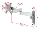 View Item Raw International 15" to 24" Double VESA Arm OVARM1