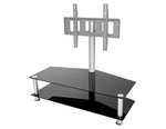 View Item Raw International GS3 32 Inch to 42 Inch Television Glass Stand Black