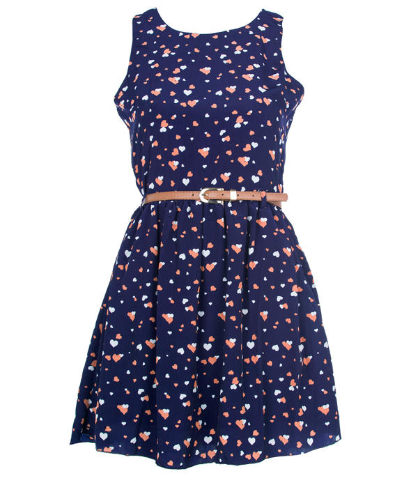 Navy Heart Dress