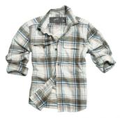 View Item Surplus Raw Vintage Wood Cutter Lumberjack Brushed Cotton Check Shirt Brown 