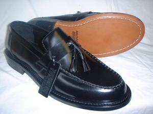 New Ikon BLACK Tassle Loafers style QUAD Mod Shoes Preview