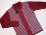 View Item New Retro GABICCI Zip Cardigan "Suede" Trim Burgundy M