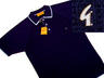 View Item New GABICCI  Waffle Knit Retro Polo Top Navy Blue