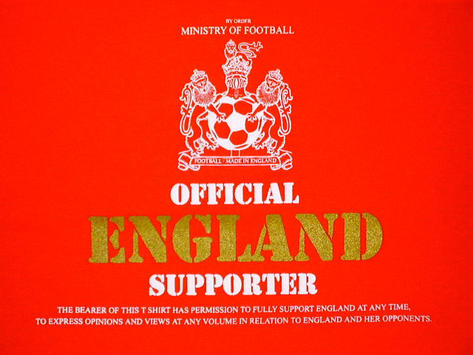 New DMC ENGLAND Ministry Of Football T Shirt Red sz L Preview
