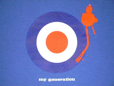 New DMC My Generation Mod Retro Target T Shirt BLUE L Preview