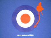 View Item New DMC My Generation Mod Retro Target T Shirt BLUE L
