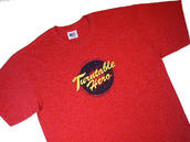 View Item New DMC Old Skool Record Turntable Hero T Shirt RED L