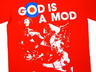 View Item New A-non God Is a Mod Vespa GS Scooter T Shirt Red
