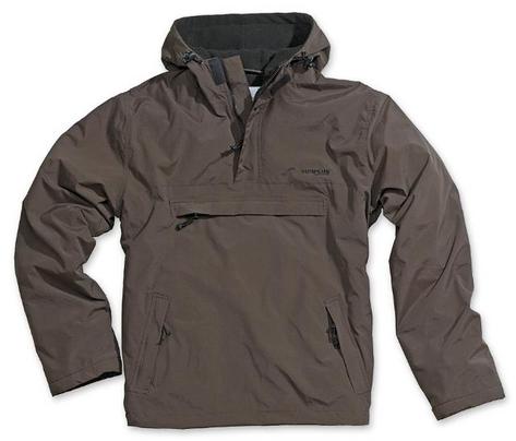 NEW Windbreaker Cagoule Jacket Fleece Choc Brown Sz L Preview