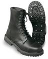 View Item Black  Leather Screwed Steel 10 Hole Ranger Boot
