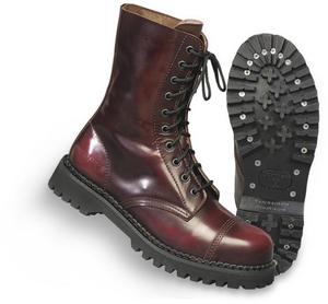 Ox Blood Leather Screw Steel 10 Hole Ranger Boot Preview