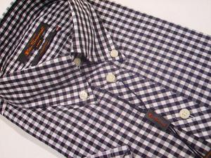 New Ben Sherman Mod BLACK Gingham Check S / S Shirt Preview