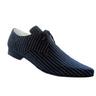 View Item PINSTRIPE Black / white Winklepickers Shoes MOD