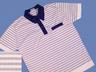 View Item NEW Old Stock 60 Retro Knit Polo Shirt STRiPE Navy