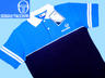 View Item New Sergio Tacchini Football Casuals Polo Shirt Blue 
