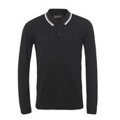 View Item New Ben Sherman Ultra MOD Fine Gauge Knit Polo BLACK 