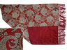 View Item New Tootal Mod Indie Weller Feather Paisley Scarf WINE