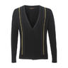 View Item New Ben Sherman Mod Stripe V Neck Cardigan BLACK