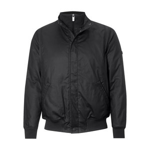 New Ben Sherman Logo Collar Waxed Cotton Jacket BLACK  Preview