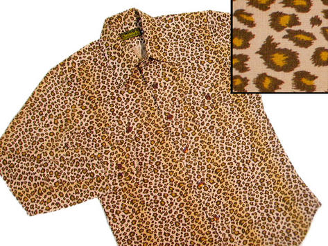 New Chenaski Retro 60's Leopard Skin Print Shirt  Preview