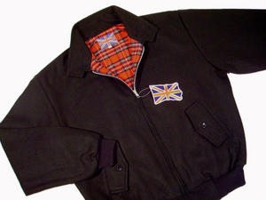 New Heavy Wool Melton Classic Harrington Jacket BLACK  Preview
