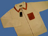 View Item New Aertex Waffle Panel Suede Trim Zip Cardigan Tan