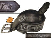 View Item New Lambretta Leather / PVC Jeans Belt Black sz 