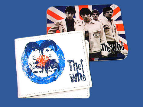 New WHO Lambretta Mod Target Wallet White Leather  Preview