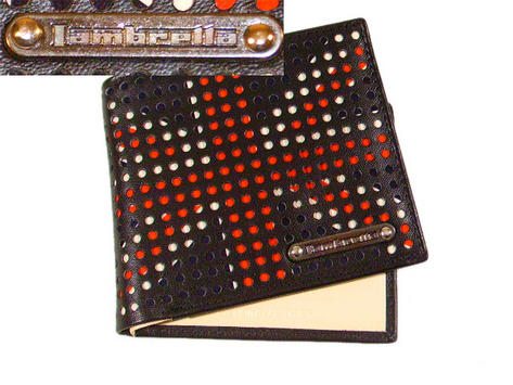New Lambretta Perforate Black Leather Union Jack Wallet Preview