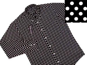 New Mod Retro 60's Polka Dot L/S Black Shirt  Preview