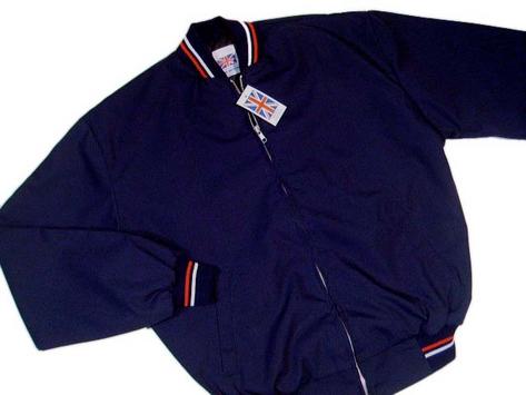 New Mod Retro Skins Quilted Monkey Jacket NAVY BLUE  Preview