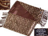 View Item New Tootal Retro Mod Weller Walprint Scarf Choc Brown