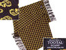 View Item New Tootal SILK Mod Indie Weller Lion Print Scarf Black