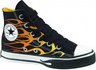 View Item New Converse All Star Boot Youth Flame Print Black 