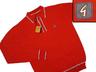 View Item New Gabicci Mod L/S Cotton Knit Polo Shirt Red Grey 