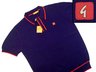 View Item New Gabicci Mod S/S Cotton Knit Polo Shirt Navy Blue 