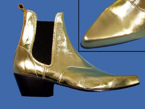 Retro Gold Leather Cuban Heel Chelsea Beat Boot 7 - 11 Preview
