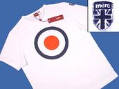 View Item New Merc London Retro Mod Big Target T Shirt White