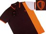 View Item New Ben Sherman Panel Mod Polo Shirt Brown Orange 