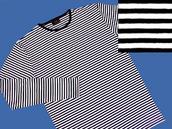 View Item New Retro Long Sleeve Stripe T Shirt Black White 