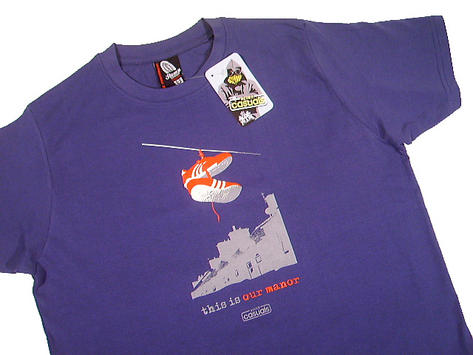 New Stomp This is Our Manor Retro Trainer T Shirt Navy  Preview