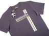 View Item New Lambretta Classic Twin Racing Stripe T Shirt Grey 