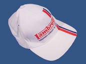 View Item New Lambretta Mod Twin Stripe Baseball Hat Cap White
