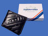 View Item New Lambretta Diagonal Logo Leather Wallet Black 