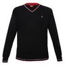 View Item New Merc London Classic Trim Mod V Neck Pullover Black 